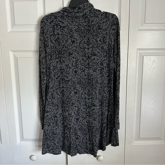 Cuddl Duds Pullover Womens L Gray Cowl Neck Stretch Tunic Top Softwear Lounge - Picture 2 of 9